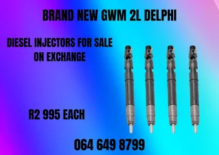 Brand New Gwm 2l Delphi Diesel Injectors For Sale On Exchange Washers And Warranty Included