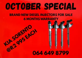 DIESEL INJECTORS FOR SALE COPPER WASHERS AND WARRANTY INCLUDED PLEASE CONTACT 0646498799 FOR PRICES