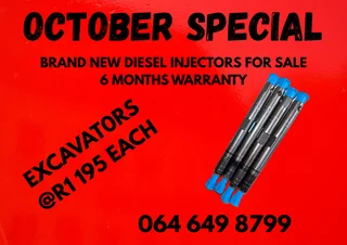 DIESEL INJECTORS FOR SALE COPPER WASHERS AND WARRANTY INCLUDED PLEASE CONTACT 0646498799 FOR PRICES