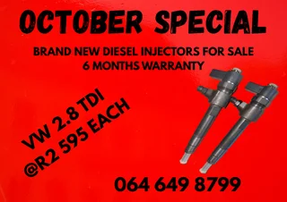 DIESEL INJECTORS FOR SALE COPPER WASHERS AND WARRANTY INCLUDED PLEASE CONTACT 0646498799 FOR PRICES