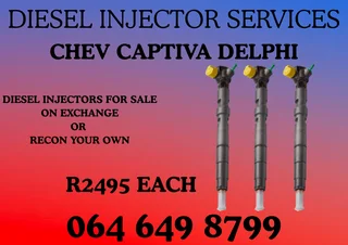 DIESEL INJECTORS FOR SALE ON EXCHANGE OR RECON YOUR OWN CONTACT 064 649 8799 FOR MORE INFO