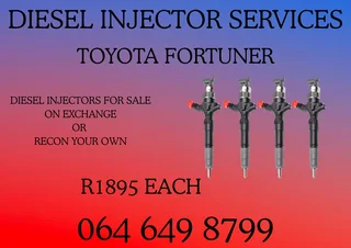 Toyota Fortuner Diesel Injectors For Sale On Exchange Or Recon Your Own Washers And Warranty Incl