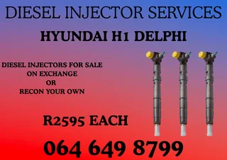 Hyundai H1 Delphi Diesel Injectors For Sale On Exchange 6 Months Warranty Included