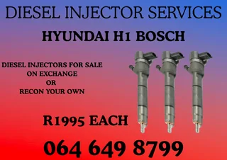 Hyundai H1 Bosch Diesel Injectors For Sale On Exchange Washers And Warranty Included