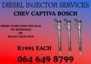 Chev Captiva Bosch Diesel Injectors With Washers For Sale Or Recon Your Own Warranty Included