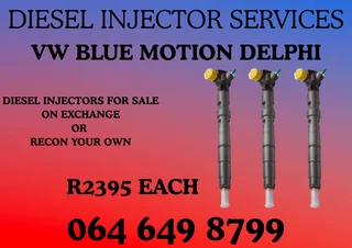 We Can Recon Your Vw Blue Motion Delphi Diesel Injectors Washers And Warranty Included