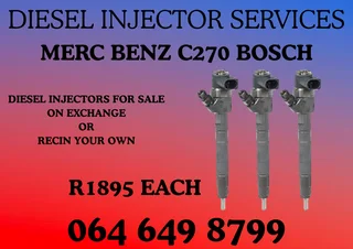 Merc Benz C270 Bosch Diesel Injectors For Sale Warranty Included