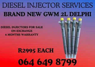 Brand New Gwm 2l Delphi Diesel Injectors For Sale 6 Months Warranty And Washers Included
