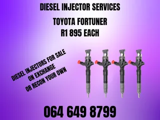 Toyota Fortuner Diesel Injectors For Sale On Exchange Or Recon Your Own Washers And Warranty Incl