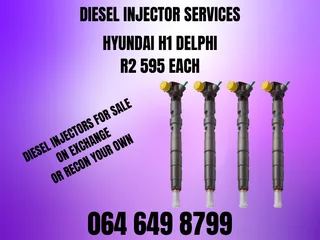 Hyundai H1 Delphi Diesel Injectors For Sale Or Recon Your Own 6 Months Warranty Included