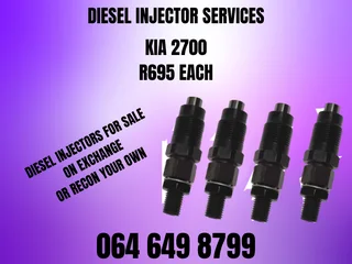 Kia 2700 Diesel Injectors With Washers For Sale On Exchange 6 Months Warranty Included
