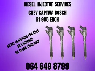 Chev Captiva Bosch Diesel Injectors With Washers For Sale Or Recon Your Own Warranty Included