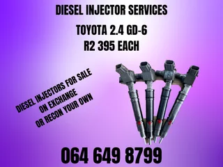 Toyota 2.4 Gd-6 Diesel Injectors For Sale On Exchange Or Recon Your Own Washers And Warranty Incl