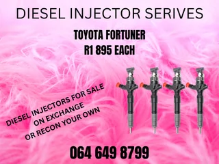 Toyota Fortuner Diesel Injectors For Sale On Exchange Or Recon Your Own Washers And Warranty Include