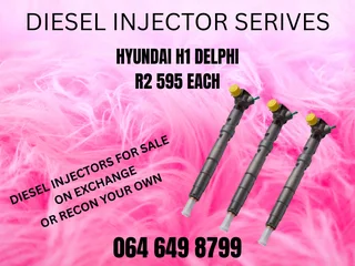 Hyundai H1 Delphi Diesel Injectors For Sale Or Recon Your Own Warranty Included
