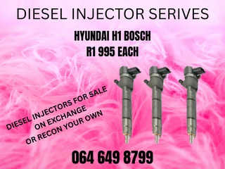 Hyundai H1 Bosch Diesel Injectors For Sale Or Recon Your Own Washers And Warranty Included