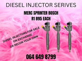 Merc Sprinter Bosch Diesel Injectors For Sale On Exchange Copper Washers Included
