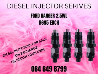 Ford Ranger 2.5wl Diesel Injectors For Sale On Exchange Copper Washers Included