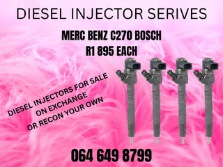 Merc Benz C270 Bosch Diesel Injectors For Sale Or Recon Your Own Copper Washers And Warranty Incl