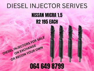 Nissan Micra 1.5 Diesel Injectors With Washers For Sale On Exchange Or Recon Your Own