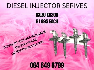 Isuzu Kb300 Diesel Injectors With Washers For Sale Or Recon Your Own 6 Months Warranty Included