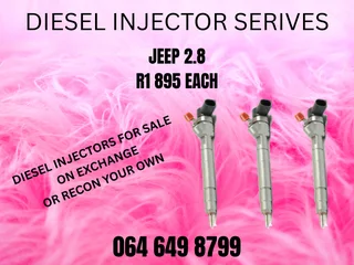 Jeep 2.8 Diesel Injectors For Sale On Exchange Or Recon Your Own With Washers And Warranty