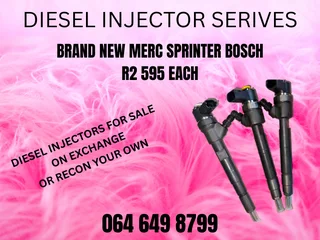 New Merc Sprinter Bosch Diesel Injectors For Sale On Exchange Copper Washers And Warranty Inc