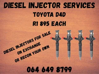 Toyota D4d Diesel Injectors For Sale On Exchange Or Recon Your Own