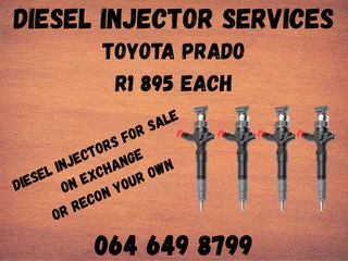 Toyota Prado Diesel Injectors For Sale On Exchange Washers Included