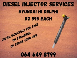 Hyundai H1 Delphi Diesel Injectors For Sale Or Recon Your Own Warranty Included