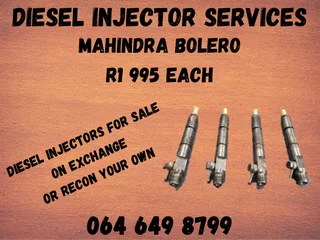 Mahindra Bolero Diesel Injectors With Washers For Sale Or Recon Your Own Warranty Included