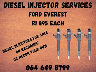 Ford Everest Diesel Injectors For Sale On Exchange Or Recon Your Own 6 Months Warranty Included