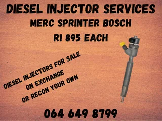 Merc Sprinter Bosch Diesel Injectors For Sale On Exchange Or Recon Your Own 6 Months Warranty Incl