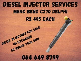 Merc Benz C270 Delphi Diesel Injectors For Sale Or Recon Your Own 6 Months Warranty Included
