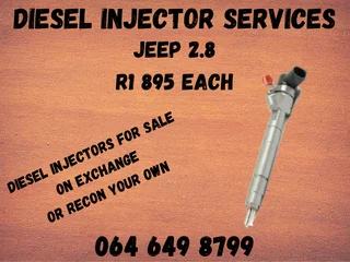 Jeep 2.8 Diesel Injectors For Sale On Exchange Or Recon Your Own With Copper Washers And Warranty
