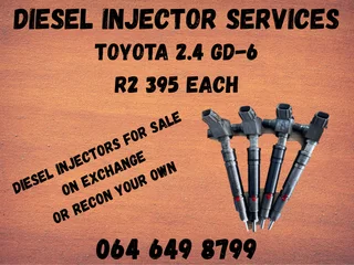 Toyota 2.4 Gd-6 Diesel Injectors For Sale On Exchang Copper Washers Included