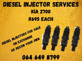 Kia 2700 Diesel Injectors With Washers For Sale On Exchange Warranty Included