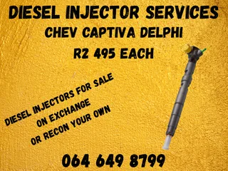 Chev Captiva Delphi Diesel Injectors With Washers For Sale Or Recon Your Own