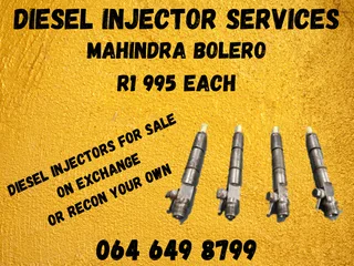 We Can Recon Your Mahindra Bolero Diesel Injectors