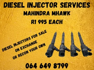We Can Recon Your Mahindra Mhawk Diesel Injectors 6 Months Warranty Included