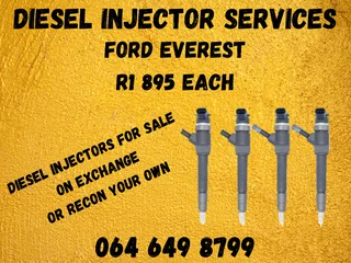 Ford Everest Diesel Injectors For Sale On Exchange Or Recon Your Own With Washers And Warranty