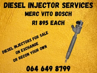 Merc Vito Bosch Diesel Injectors For Sale On Exchange With Washers And Warranty