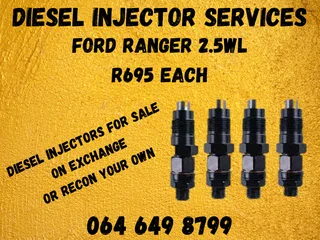 Ford Ranger 2.5wl Diesel Injectors For Sale On Exchange With Warranty