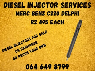 Merc Benz C220 Delphi Diesel Injectors For Sale Or Recon Your Own