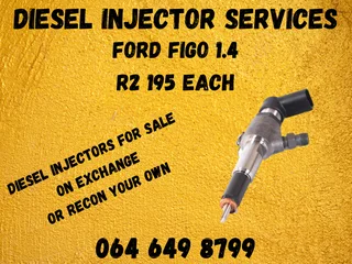 Ford Figo 1.4 Diesel Injectors With Washers For Sale Or Recon Your Own
