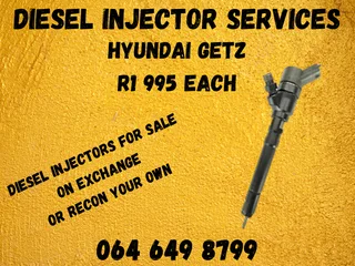 We Can Recon Your Hyundai Getz Diesel Injectors Warranty Included