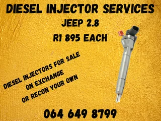 Jeep 2.8 Diesel Injectors For Sale On Exchange Or Recon Your Own Washers And Warranty Included