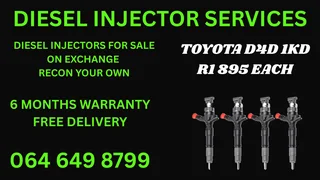Toyota D4d 1kd Diesel Injectors For Sale On Exchange Or Recon Your Own With Washers