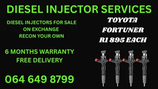 Toyota Fortuner Diesel Injectors For Sale On Exchange Or Recon Your Own With Washers And Warranty