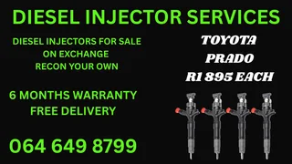 Toyota Prado Diesel Injectors For Sale On Exchange With Washers